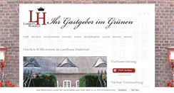 Desktop Screenshot of landhaushubertus.com