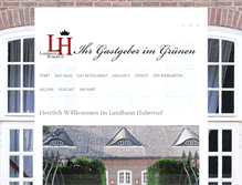 Tablet Screenshot of landhaushubertus.com